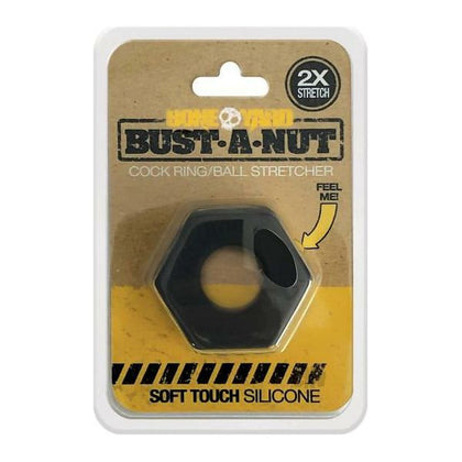Boneyard Bust a Nut Cock/Ball Ring - Model BN-200 - Male - Pleasure Enhancer - Black
