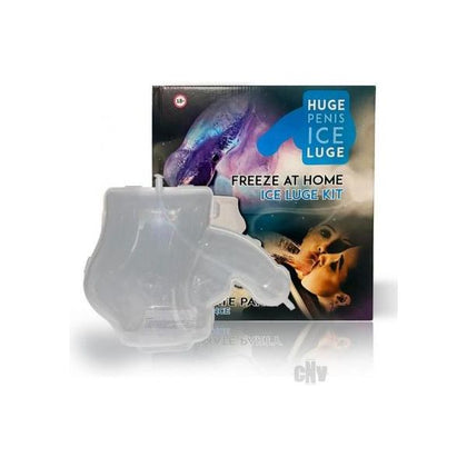 Introducing the PWM Pleasure Plus Huge Penis Ice Luge - Model XL-420, for All Genders, Perfect for Sensational Cooling Pleasure - Crystal Clear! - Adult Naughty Store