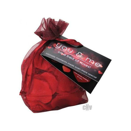 Romantic Pleasures: Red Fabric Rose Petals for Intimate Moments