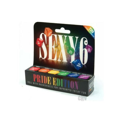 Introducing the Sensual Delights Sexy 6 Pride Ed Dice Set - The Ultimate Pleasure Experience for All Genders, Exploring Endless Erotic Possibilities in Vibrant Colors!