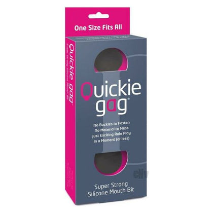 Introducing the SensaSilk Quickie Bit Gag - Model QBG-3000: The Ultimate Silicone Mouth Bit Gag for Captivating Role Play, Unleashing Pleasure, and Embracing Domination - Unisex, Pleasure Enhancer - Black