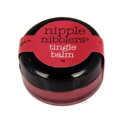 Introducing the Sensation Seeker Nipple Nibblers Tingle Balm Mini Raspberry .10oz - Pleasure-Enhancing Balm for Nipple Stimulation