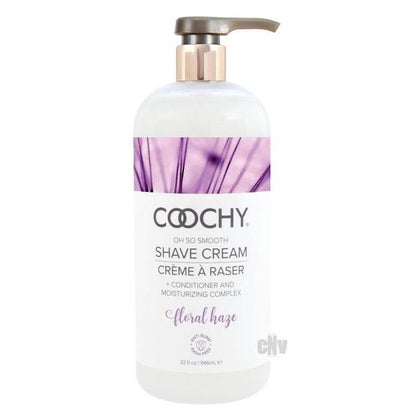 Coochy Save Cream Floral Haze 32oz - Luxurious Rose & Jasmine Infused Shave Cream for Smooth and Fragrant Intimate Areas - Adult Naughty Store