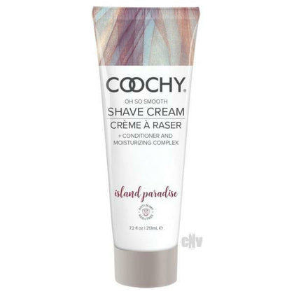 Introducing the Coochy Shave Cream Island Paradise 7.2oz: A Sensational Exotic Adventure for Silky Smooth Skin - Adult Naughty Store