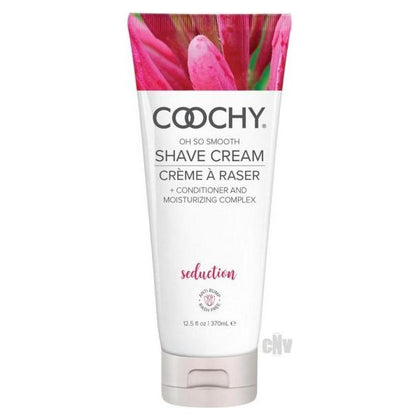 Introducing the Sensual Seduction Coochy Shave Cream - Honeysuckle Infused Delight for Alluring Pleasure (12.5oz) - Adult Naughty Store