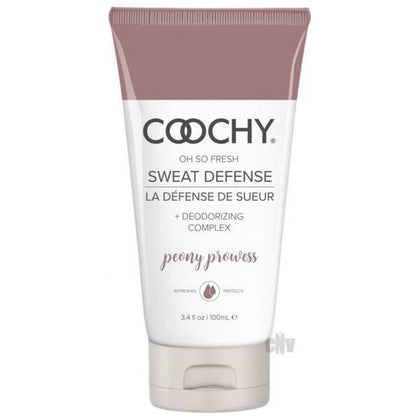 Coochy Sweat Defense Lotion - Peony Prowess - Intimate Area Protection - 3.4 fl oz - Adult Naughty Store