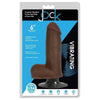 Curve Toys Jock Vibrating Dong W-balls 6 Chocolat - Realistic Chocolate-Colored Vibrating Dildo for Intense Pleasure - Adult Naughty Store