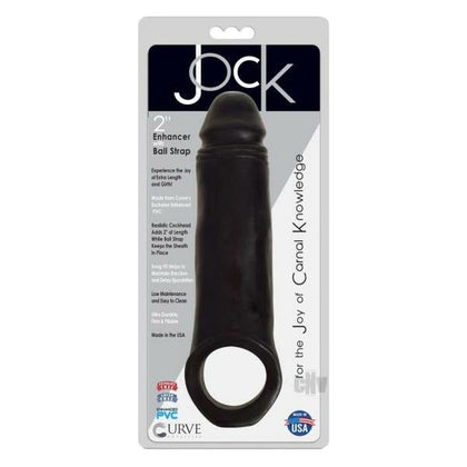 Curve Toys Jock Penis Enhancer W-strap 2 Black - Ultimate Length and Girth Enhancing Pleasure for Men - Adult Naughty Store