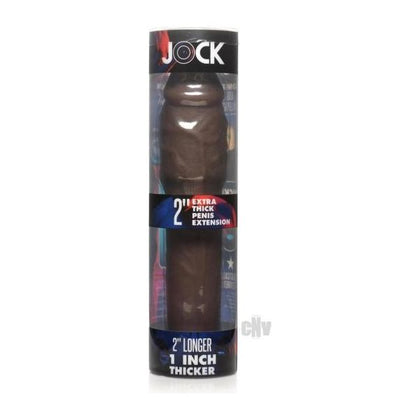 JOCK Extra Thick Extension 2 Dark - Penis Sleeve Enhancer for Men - Model XTD-2D - Pleasure Enhancer - Chocolate