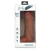 Jock Dual Dense Silicone Dildo with Balls - Model 10LT - For Men - Realistic G-Spot Pleasure - Vanilla