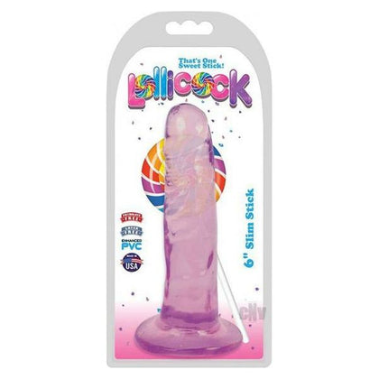 Curve Toys Slim Stick 6 Grape Ice Translucent PVC Dildo - Pleasure for All Genders - Adult Naughty Store