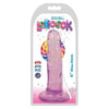 Curve Toys Slim Stick 6 Grape Ice Translucent PVC Dildo - Pleasure for All Genders - Adult Naughty Store