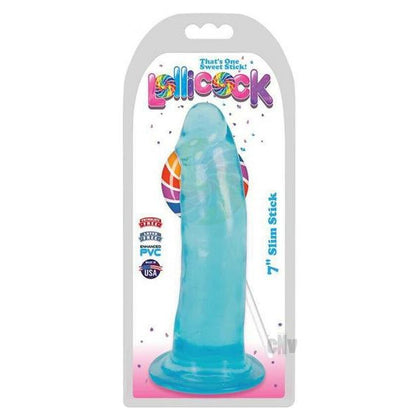 Curve Toys Berry Ice Lollicock Slim Stick 7 - Translucent Phthalate-Free PVC Dildo for Sensual Pleasure - Unisex - Perfect for Internal Stimulation - Crystal Clear - Adult Naughty Store