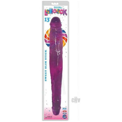 Curve Toys Sweet Slim Stick 13 Grape Double-Sided Dildo for Sensual Pleasure - Intensify Your Intimate Moments