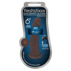 Curve Toys FleshStixxx Silicone Dual Density 6 Choco Dildo - Ultimate Pleasure for All Genders - Intense Stimulation for Deep Satisfaction - Rich Chocolate Color - Adult Naughty Store