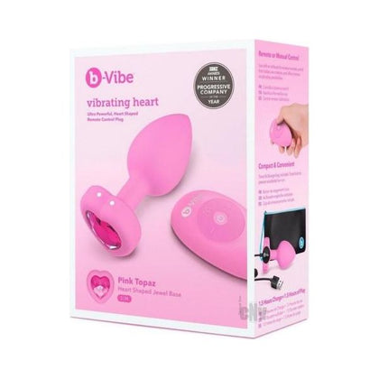 B Vibe Vibrate Heart Jewel Plug S/m Pnk

Introducing the B Vibe Vibrate Heart Jewel Plug S/m - Model BVHJPSM-PNK: A Luxurious Passionate Pink Silicone Plug for Mesmerizing Intimate Pleasures