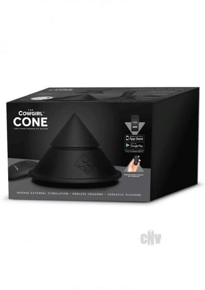 Introducing the Black Cowgirl Cone External Stimulator - Model CC-01 for Women - Clitoral, Vulva, and Perineum Stimulation