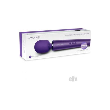 Le Wand Rechargeable Vibrating Massager - The Ultimate Pleasure Experience for Intense Sensations - Model X1 - For All Genders - Full Body Pleasure - Luxurious Purple - Adult Naughty Store