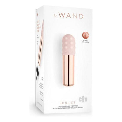 Le Wand Bullet Rose Gold Rechargeable Mini Vibrator for Intense Pleasure - Adult Naughty Store