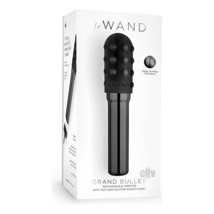 Le Wand Grand Bullet Black - Powerful Rechargeable Massager for Intense Pleasure