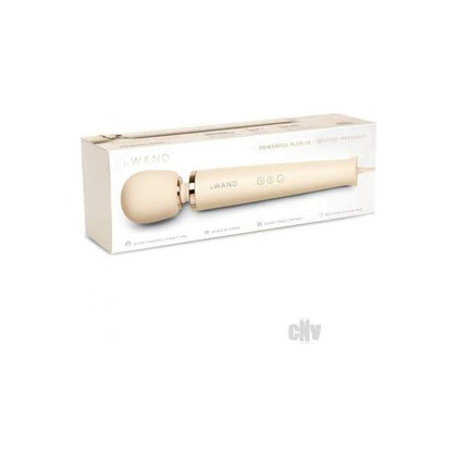 Le Wand Plugin Cream - Powerful Vibrating Massager for Intimate Pleasure - Model LWP-001 - Unisex - Full Body Stimulation - Cream Color - Adult Naughty Store