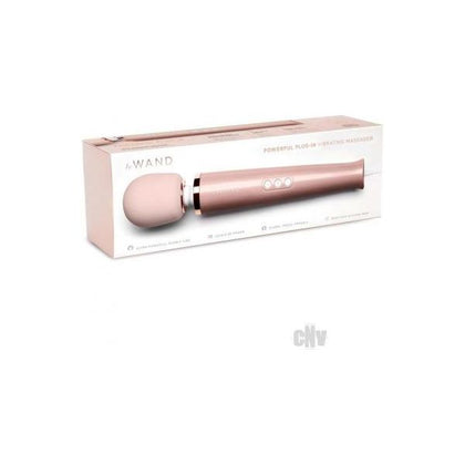 Le Wand Plugin Rose Gold - Powerful Vibrating Massager for All Bodies - Model LWP-001 - Unleash Pleasure in Style - Adult Naughty Store