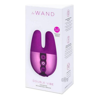 Le Wand Double Vibe Cherry - Luxurious Dual Stimulation Handheld Massager for Intense Pleasure - Model DWV-001 - Unisex - Perfect for Clitoral and G-Spot Stimulation - Vibrant Cherry Red - Adult Naughty Store