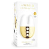 Le Wand Double Vibe White Gold Luxury Dual Stimulation Palm-Sized Vibrator - Model DW-500, Intense Pleasure for All Genders, Perfect for Clitoral and G-Spot Stimulation - Adult Naughty Store