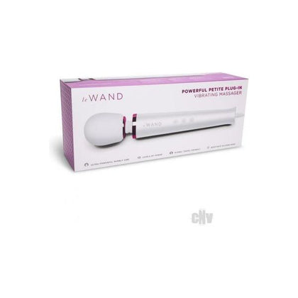Le Wand Powerful PetitePlug-In Vibrating Massager - Compact Pleasure Wand for Intense Pleasure - Model LP-200 - Unisex - Full-Body Stimulation - White