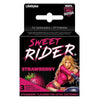 Sweet Rider Strawberry 3's - Strawberry Flavored Condoms for Enhanced Pleasure and Protection