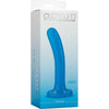 Introducing the Exquisite Platinum Premium Silicone The Slim Dildo - Model S1, a Sensational Blue Pleasure Delight for All Genders! - Adult Naughty Store