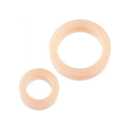 Premium Silicone C Rings Double Pack - White - Enhance, Extend, and Unleash with the SensaRing™ SR-200 - Male Cock Ring Set for Ultimate Pleasure