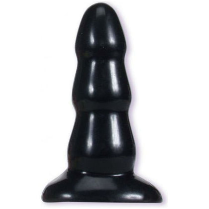 Sil A Gel Triple Ripple Butt Plug - Medium Black: Intense Pleasure for All Genders