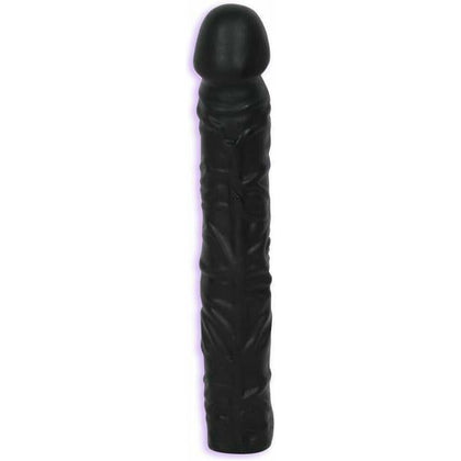 Doc Johnson Classic 10-Inch Black Dong - Model DJC10B - Intense Pleasure for All Genders - Perfect for Vaginal and Anal Stimulation