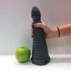 American Bombshell Rockeye Gun Metal - Large Ribbed Anal Plug for Advanced Users - Adult Naughty Store