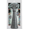 American Bombshell Rockeye Gun Metal - Large Ribbed Anal Plug for Advanced Users - Adult Naughty Store