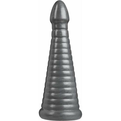 American Bombshell Rockeye Gun Metal - Large Ribbed Anal Plug for Advanced Users - Adult Naughty Store