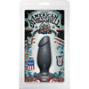 American Bombshell Fat Man Gun Metal Smoke Plug - The Ultimate Anal Pleasure Experience for Men in Sleek Gun Metal Grey - Adult Naughty Store