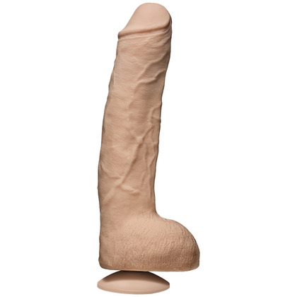 Doc Johnson John Holmes Realistic 12 Inch Dildo - Beige, Lifelike Pleasure Toy for Women