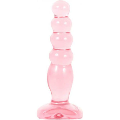 Doc Johnson Crystal Jellies Anal Delight Probe Sil A Gel 5 Inch Pink - Premium Unisex Anal Pleasure Toy - Adult Naughty Store