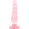 Doc Johnson Crystal Jellies Anal Delight Probe Sil A Gel 5 Inch Pink - Premium Unisex Anal Pleasure Toy - Adult Naughty Store