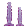 Crystal Jellies Anal Delight Trainer Kit Butt Plugs - Purple - Set of 2 - Beginner's Anal Play - Gender-Neutral Pleasure