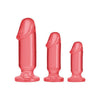 Crystal Jellies Anal Starter Kit - Model XYZ: Ultimate Backdoor Pleasure for All Genders - Pink