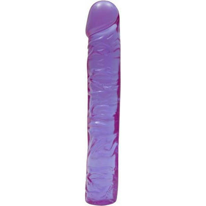 Doc Johnson Crystal Jellies 10in Classic Dildo - Model CJ-10-PUR - Unisex - Pleasure for Vaginal and Anal Stimulation - Purple