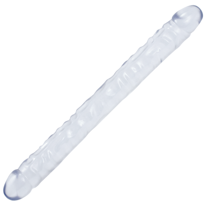 Doc Johnson Crystal Jellies 18 Inch Double Dong - Clear - Unisex Pleasure Toy - Model: DD-18 - Adult Naughty Store