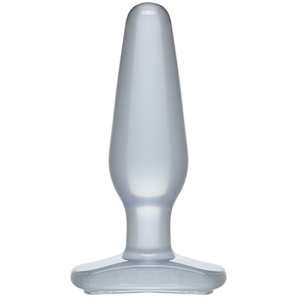 Doc Johnson Crystal Jellies Medium Butt Plug Clear - Model CJMP-001 - Unisex Anal and Prostate Pleasure Toy - Adult Naughty Store