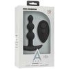 A-Play Shaker Black Vibrating Beaded Anal Plug - Model A1B, Unisex, Anal Pleasure, Black