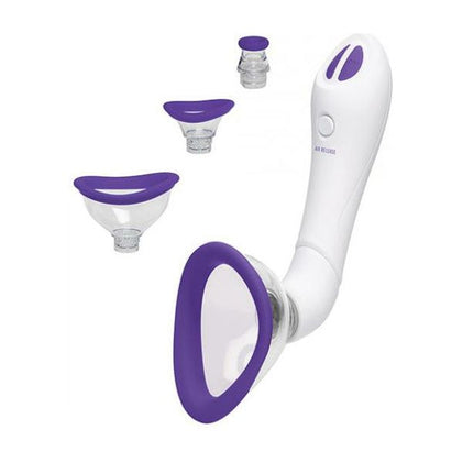 Bloom Intimate Body Pump Automatic Vibrating Rechargeable Purple/White - The Ultimate Pleasure Enhancer for Women