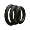 Optimale 3 Silicone C-Ring Set Thick - Black: The Ultimate Enhancer for Intense Pleasure and Extended Performance - Adult Naughty Store