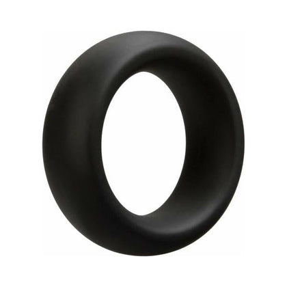 Optimale 35mm Thick Black Silicone C-Ring for Enhanced Erections and Prolonged Pleasure - Adult Naughty Store